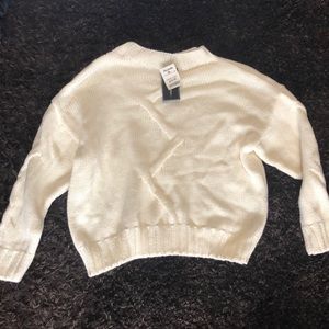 Cream color oversized sweater